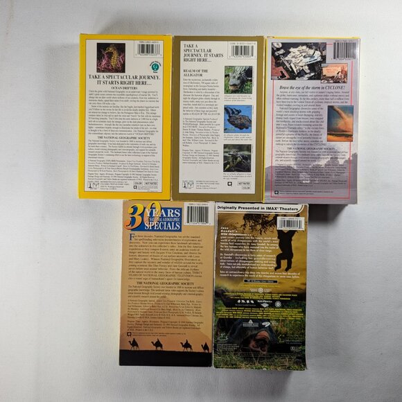 National geographic VHS TAPES + Jane Goodall Wild Chimpanzees 5 VHS collection - Picture 2 of 12